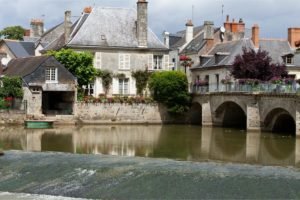 The bridge at Azay-le-rideau, a charming medieval town nested in History